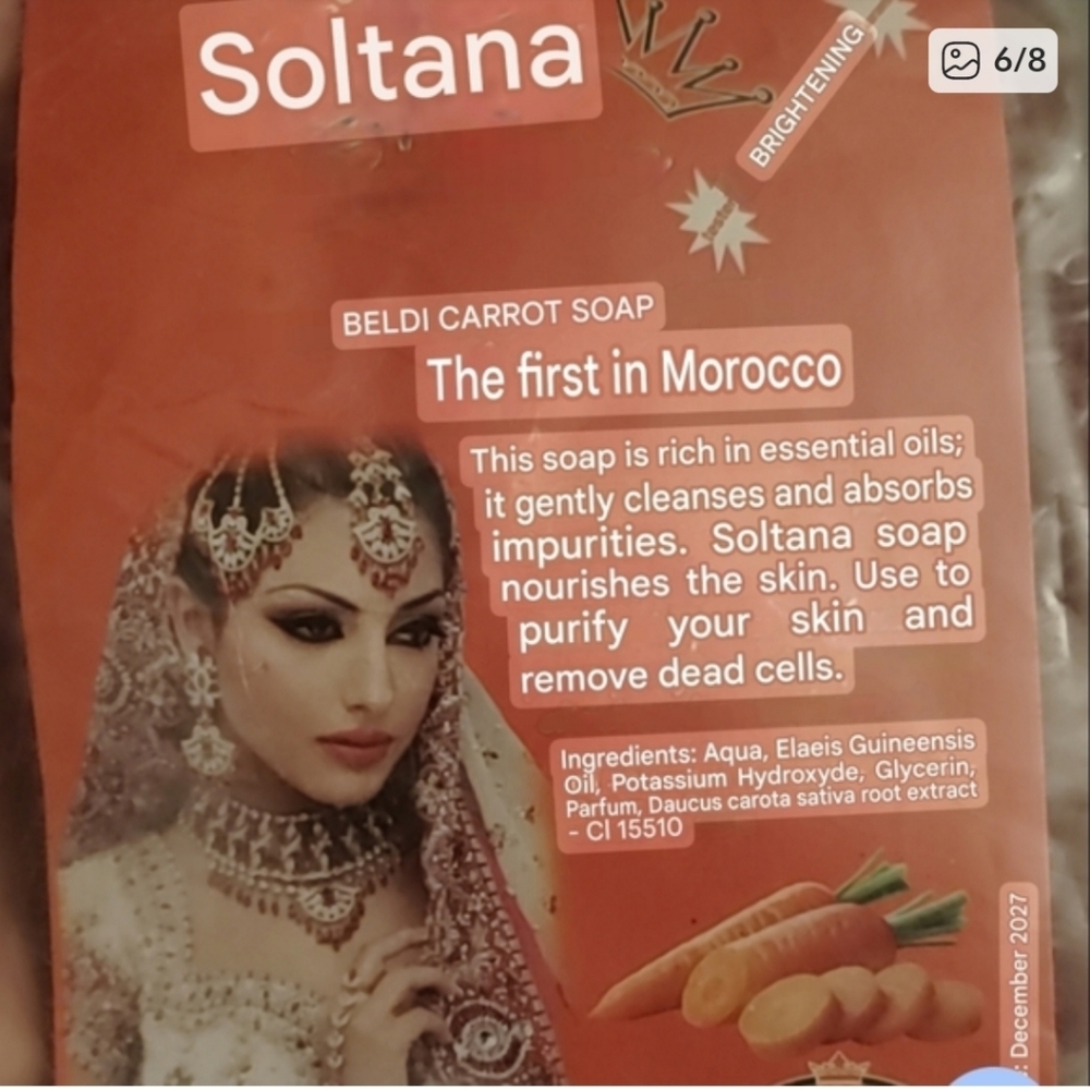 Soltana Beldi Carrot Soap Great For Anyone